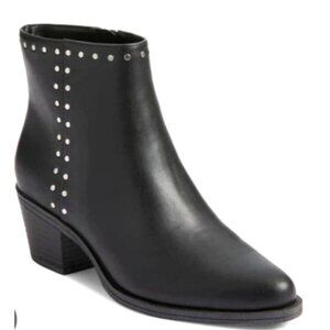 BP Black Ankle Boots With Studded Details & Block Heel Size 10M Women's NWT